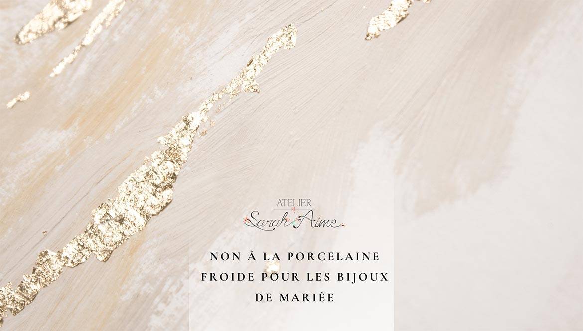 Non à la porcelaine Froide pour les bijoux de mariée